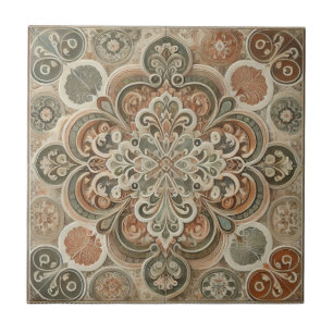 Azulejo De Cerâmica Earthen Bohemian Maximalist