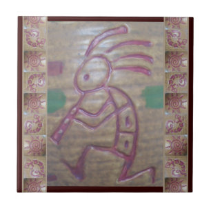 Azulejo De Cerâmica Earthware Kokopelli