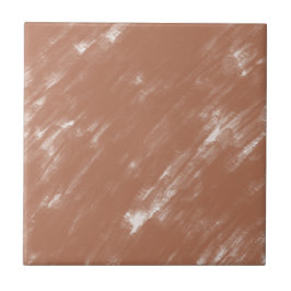 Azulejo De Cerâmica Earthy Terracotta Clay Watercolor Brush Stroke