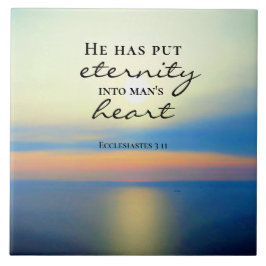 Azulejo De Cerâmica Eclesiastes 3 11 Ele colocou a eternidade no coraç