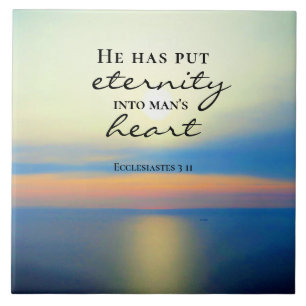 Azulejo De Cerâmica Eclesiastes 3 11 Ele colocou a eternidade no coraç