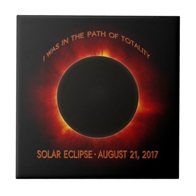 Azulejo De Cerâmica Eclipse Solar (Frente)