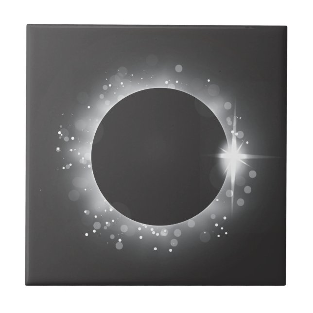 Azulejo De Cerâmica Eclipse solar (Frente)