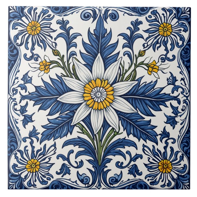Azulejo De Cerâmica Edelweiss (Frente)
