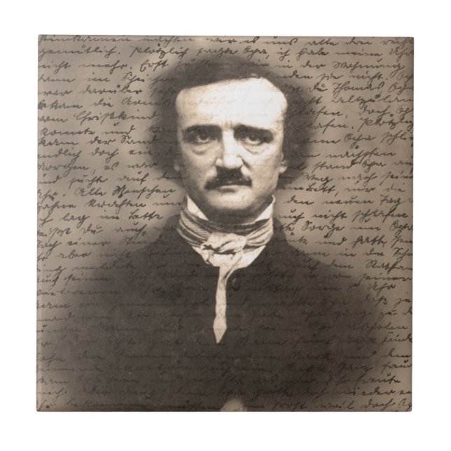 Azulejo De Cerâmica Edgar Allan Poe (Frente)