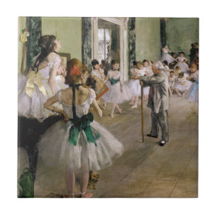Azulejo De Cerâmica Edgar Degas - A Classe da Dança