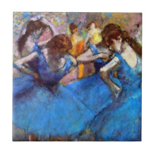 Azulejo De Cerâmica Edgar Degas - Bailarinas em Azul - Amante de Dança
