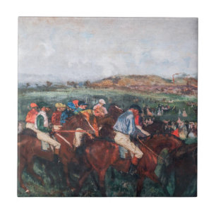 Azulejo De Cerâmica Edgar Degas - Cavalheiros Race
