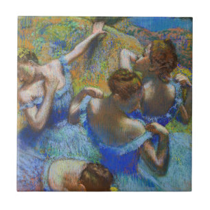 Azulejo De Cerâmica Edgar Degas - Dançarinos Azuis