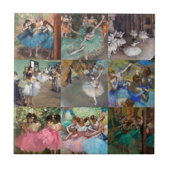 Azulejo De Cerâmica Edgar Degas - Dançarinos Seleção de Masterbocas (Frente)