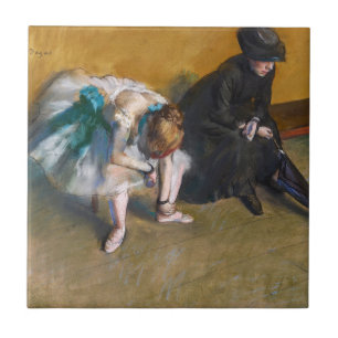 Azulejo De Cerâmica Edgar Degas - Esperando