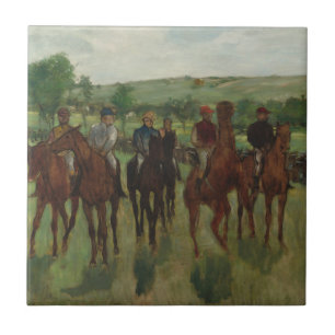 Azulejo De Cerâmica Edgar Degas os cavaleiros