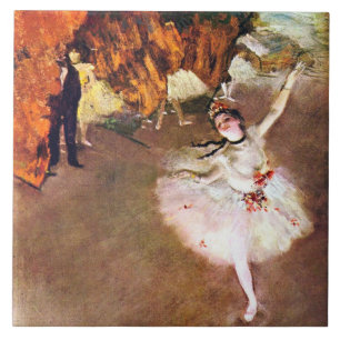 Azulejo De Cerâmica Edgar Degas - Pintura de Ballerina