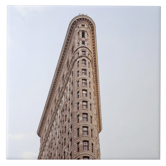 Azulejo De Cerâmica Edifício Flatiron Cidade de Nova York (Frente)