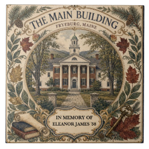 Azulejo De Cerâmica Edifício Principal Personalizado Fryeburg Maine Ex