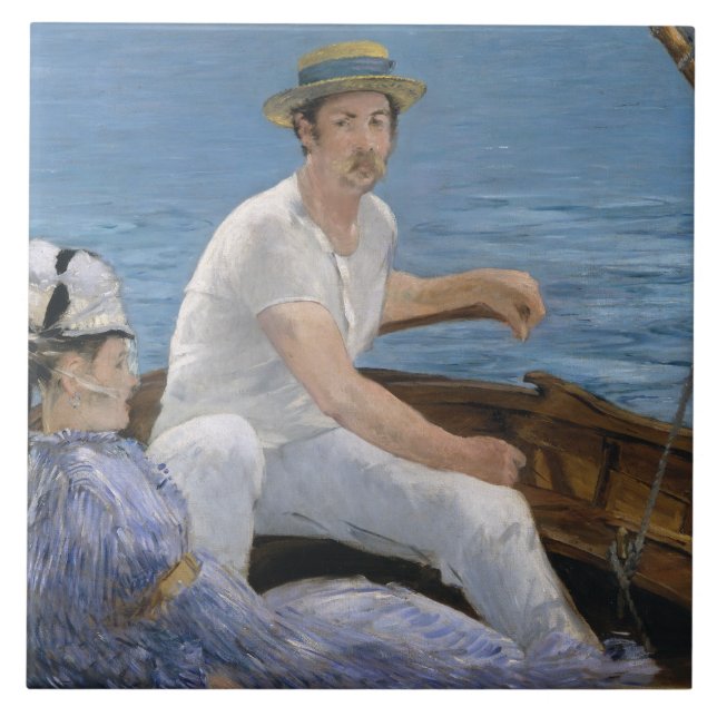 Azulejo De Cerâmica Edouard Manet - Barco (Frente)