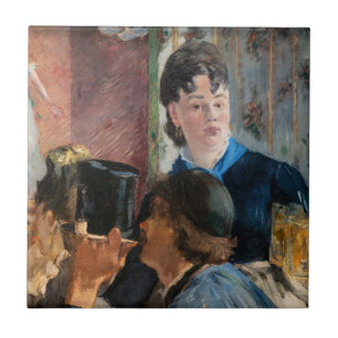 Azulejo De Cerâmica Edouard Manet - garçonete servindo cerveja
