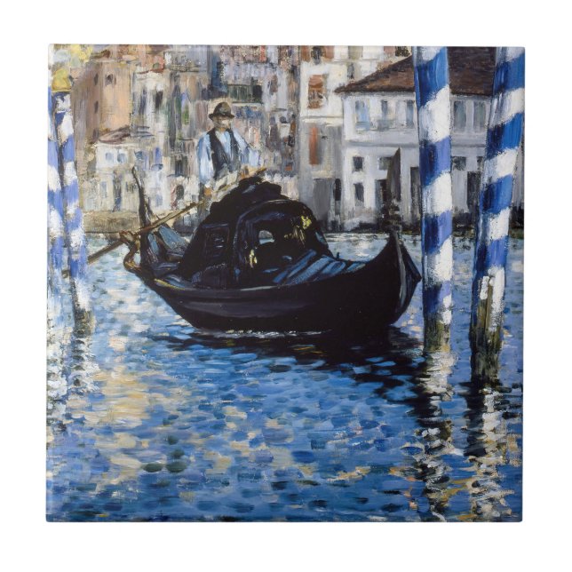 Azulejo De Cerâmica Edouard Manet - Grande Canal, Veneza (Frente)