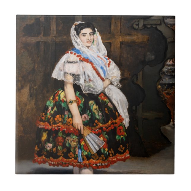 Azulejo De Cerâmica Edouard Manet - Lola de Valence (Frente)