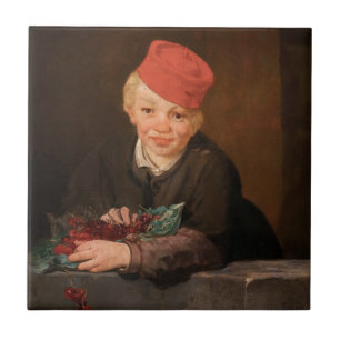Azulejo De Cerâmica Edouard Manet - Menino com Cerejas