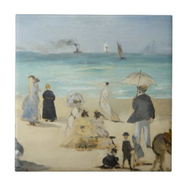 Azulejo De Cerâmica Edouard Manet - Na Praia, Boulogne-sur-Mer