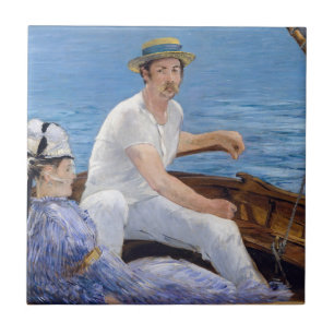 Azulejo De Cerâmica Edouard Manet - Passeio de barco