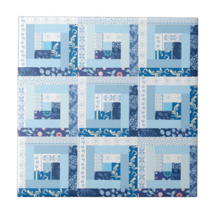 Azulejo De Cerâmica Edredão azul