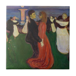 Azulejo De Cerâmica Edvard Munch - A dança da vida