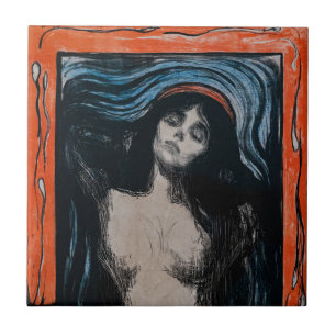 Azulejo De Cerâmica Edvard Munch - Madona Litografia