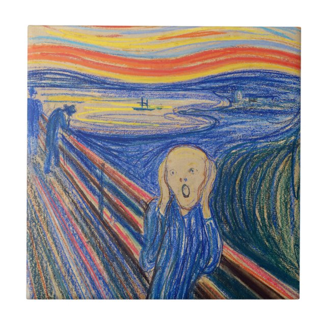 Azulejo De Cerâmica Edvard Munch - O Gritar 1895 (Frente)