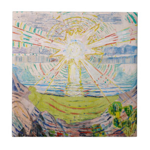Azulejo De Cerâmica Edvard Munch - O Sol 1910