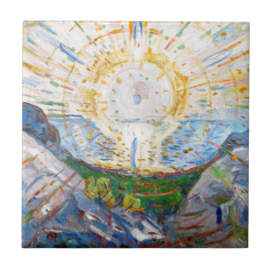 Azulejo De Cerâmica Edvard Munch - O Sol 1912