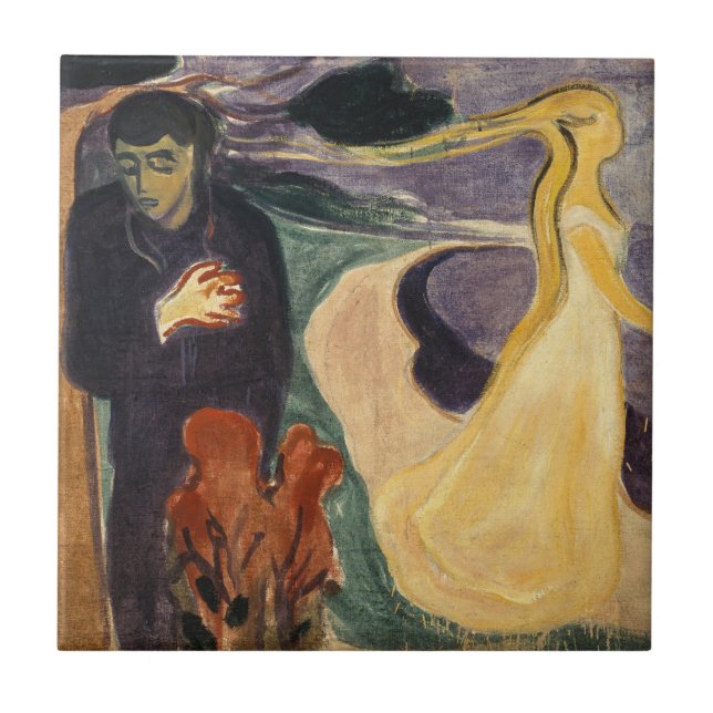 Azulejo De Cerâmica Edvard Munch - Separação (Frente)