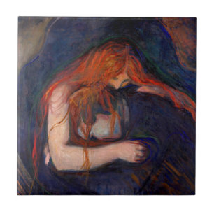 Azulejo De Cerâmica Edvard Munch - Vampiro / Amor e Dor