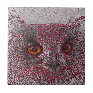 Azulejo De Cerâmica Eethal Owl