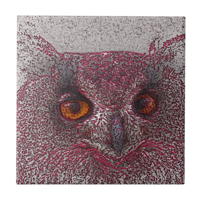 Azulejo De Cerâmica Eethal Owl (Frente)