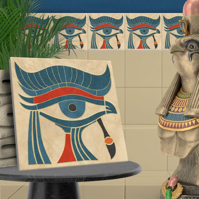 Azulejo De Cerâmica Egípcio Art Deco Eye Of Horus (Criador carregado)