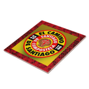 Azulejo De Cerâmica EL Camino de Santiago 2018