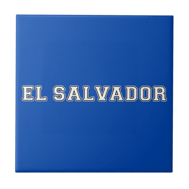 Azulejo De Cerâmica El Salvador (Frente)