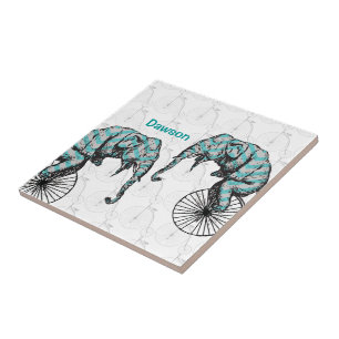 Azulejo De Cerâmica Elefantes Mais Bikes Iguais IIKES!