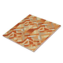 Azulejo De Cerâmica Elegância Apricot Radiante de Tapeçaria Sunliente