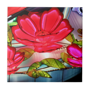 Azulejo De Cerâmica Elegância Elétrica em Rosa