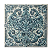 Elegância Turquesa - Design de inspiração portugue