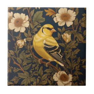 Azulejo De Cerâmica Elegante American Goldfinch