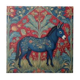 Azulejo De Cerâmica Elegante Donkey William Morris Inspirado Padroniza