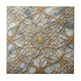 Azulejo de cerâmica Elegante Dourado Marble Sem Co