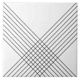 Azulejo De Cerâmica Elegante Geométrico Moderno Sobre Branco