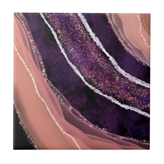 Azulejo De Cerâmica Elegante Modern Gemstone (Frente)