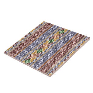 Azulejo De Cerâmica elegante padrão étnico