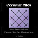Azulejo De Cerâmica Elegante Pale Mauve & White Squares<br><div class="desc">Azulejo Elegante de Cerâmica em Pale Mauve e quadrados brancos. Perfeito para projetos de melhoramento do banho e do lar. Nós temos uma variedade de excelentes cerâmicos,  assim como placas de interruptor para complementar sua decoração.</div>